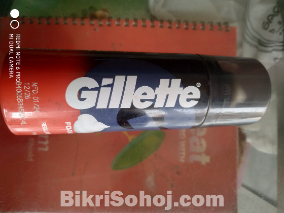 Gillette foam